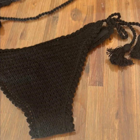 Veronica Beard Black Knitted Bikini Set - Picture 10 of 14